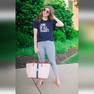 Old Navy Pixie Pants Size 14 Blue Gingham